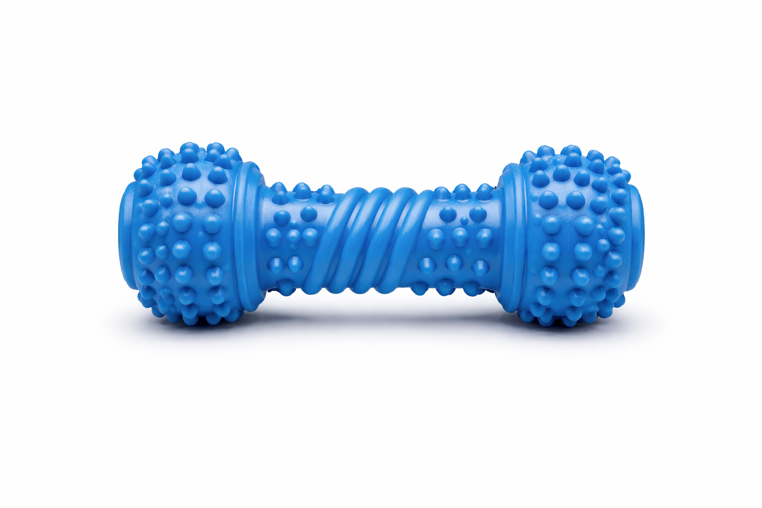 Durable Blue Rubber Dog Chew Toy - Non-Toxic, Spiky Design for Interactive Play and Teething Relief - Image 4